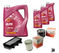 MAHLE Controllo Set 8 L MANNOL Elite 5W-40 Per Renault Kangoo Express D 65