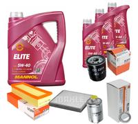 MAHLE Controllo Set 8 L MANNOL Elite 5W-40 Per Rover 200 Cabriolet 214 1.4i