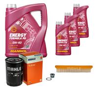 MAHLE Controllo Set 8 L MANNOL Energy Formula PD 5W-40 Per Audi A6 Avant RS6