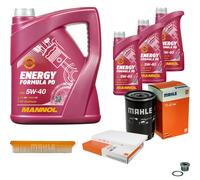 MAHLE Controllo Set 8 L MANNOL Energy Formula PD 5W-40 Per Audi A6 Avant RS6