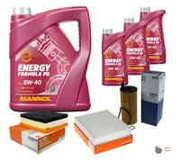 MAHLE Controllo Set 8 L MANNOL Energy Formula PD 5W-40 Per BMW 3er Touring