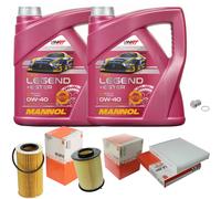 MAHLE Controllo Set 8 L MANNOL Legend+Ester 0W-40 Per Ford Focus II 2.5 RS