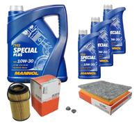Mahle Controllo Set 8 L mannol Special Plus 10W-30 per Opel Zafira Una 2.0