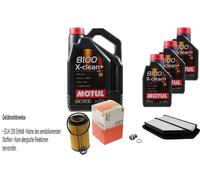 MAHLE Controllo Set 8 L Motul 8100 X-CLEAN+ 5W-30 Per Honda CR-V II 2.2 CTDI