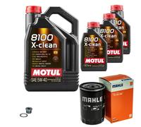 MAHLE Controllo Set 8 L MOTUL 8100 X-CLEAN 5W-40 Per Audi A6 RS6 Quattro