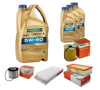 MAHLE Controllo Set 8 L RAVENOL Turbo VST 5W-40 per Citroën C8 2.0 HDi 135