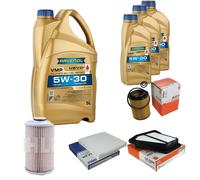 MAHLE Controllo Set 8 L RAVENOL VMP 5W-30 per Honda CR-V III 2.2i-DTEC 4WD