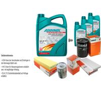 Mahle Controllo Set 8L Addinol Giga di Luce Mv 5W-30 per Audi Coupé 89 8B