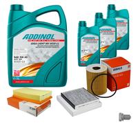 MAHLE Controllo Set 8L ADDINOL GIGA LIGHT MV 5W-30 Per Jaguar XF _J05_ CC9