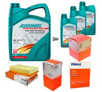 MAHLE Controllo Set 8L ADDINOL GIGA LIGHT MV 5W-30 Per Jaguar XF _J05_ CC9