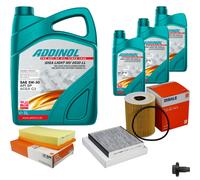 MAHLE Controllo Set 8L ADDINOL GIGA LIGHT MV 5W-30 Per Jaguar XF _J05_ CC9