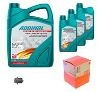 MAHLE Controllo Set 8L ADDINOL GIGA LIGHT MV 5W-30 Per Porsche 911 Targa 993