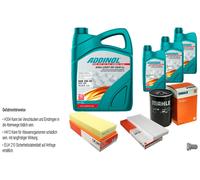 MAHLE Controllo set 8L ADDINOL GIGA LUCE MV 5W-30 per Audi Coupe 89 8B 2.0
