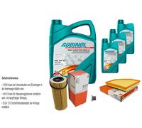 Mahle Controllo Set 8L Addinol Giga Luce Mv 5W-30 per BMW 5er E60 535d