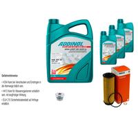 Mahle Controllo Set 8L Addinol Giga Luce Mv 5W-30 per BMW 5er Touring G31