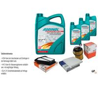 Mahle Controllo Set 8L Addinol Giga Luce Mv 5W-30 per Honda Cr-V III Ri