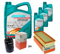 MAHLE Controllo Set 8L ADDINOL SUPER LIGHT 5W-40 Per Audi Q3 8UB 8UG 2.0