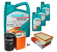 MAHLE Controllo Set 8L ADDINOL SUPER LIGHT 5W-40 Per Audi Quattro 85 2.1 20V