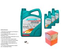 MAHLE Controllo Set 8L ADDINOL SUPER LIGHT 5W-40 Per Mitsubishi L 200 K3_T