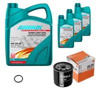 MAHLE Controllo Set 8L ADDINOL SUPER LIGHT 5W-40 Per Opel Omega B V94 2.5 V6
