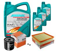 MAHLE Controllo Set 8L ADDINOL SUPER LIGHT 5W-40 Per Opel Omega B V94 2.5 V6