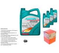 Mahle Controllo Set 8L Addinol Super Light 5W-40 per Porsche 911 Targa 993