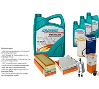 Mahle Controllo Set 8L Addinol Super Light 5W-40 per Volkswagen Beetle Cabriolet