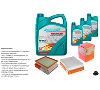 MAHLE Controllo set 8L ADDINOL SUPER LUCE 5W-40 per BMW Serie 3 Touring F31