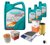 Mahle Controllo Set 8L Addinol Super Luce Di 5W-40 per Audi A7 Sportback