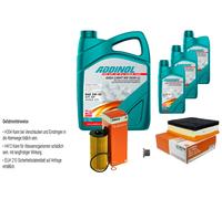 MAHLE Controllo set 8L ADDINOLO GIGA LUCE MV 5W-30 per BMW 3 Touring F31