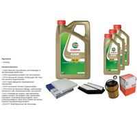 Mahle Controllo Set 8L castrol edge 5W-30 C3 per Honda Cr-V III 2.2i-CTDI