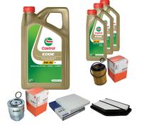 MAHLE Controllo Set 8L CASTROL EDGE 5W-30 C3 Per Honda CR-V III 2.2I-CTDI