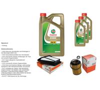 MAHLE Controllo Set 8L CASTROL EDGE 5W-30 C3 Per Honda CR-V III 2.2i-DTEC