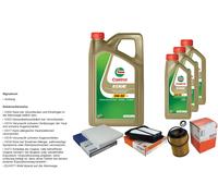 Mahle Controllo Set 8L castrol edge 5W-30 C3 per Honda Cr-V III 2.2i-DTEC