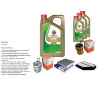 Mahle Controllo Set 8L castrol edge 5W-30 C3 per Honda Cr V III
