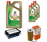 MAHLE Controllo Set 8L CASTROL EDGE 5W-30 C3 Per Hyundai Tucson 2.0 CRDi AWD