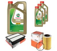 MAHLE Controllo Set 8L CASTROL EDGE 5W-30 C3 Per Hyundai Tucson 2.0 CRDi KIA