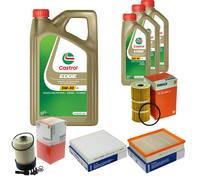 MAHLE Controllo Set 8L CASTROL EDGE 5W-30 C3 Per Nissan NP300 Navara Pick-Up