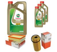 MAHLE Controllo Set 8L CASTROL EDGE 5W-30 C3 Per Nissan Qashqai +2 I 2.0 dCi