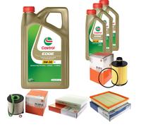 MAHLE Controllo Set 8L CASTROL EDGE 5W-30 C3 Per Opel Insignia A Caravan 2.0