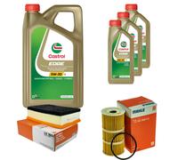 MAHLE Controllo Set 8L CASTROL EDGE 5W-30 C3 Per Opel Movano B Furgone 2.3
