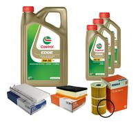 MAHLE Controllo Set 8L CASTROL EDGE 5W-30 C3 Per Opel Movano B Furgone 2.3