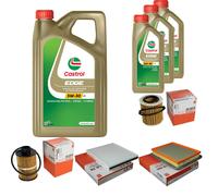 MAHLE Controllo Set 8L CASTROL EDGE 5W-30 C3 Per Opel Zafira B 1.9 CDTi