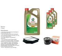 Mahle Controllo Set 8L castrol edge 5W-30 C3 per Suzuki Grand Vitara II 1.9