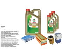 Mahle Controllo Set 8L castrol edge 5W-30 C3 per VW Di Tiguan 2.0 Tdi