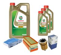 MAHLE Controllo Set 8L CASTROL EDGE 5W-30 C3 Per VW Tiguan 2.0 TDI 4motion