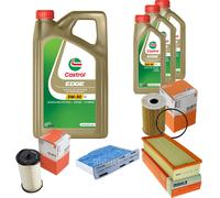 MAHLE Controllo Set 8L CASTROL EDGE 5W-30 C3 Per VW Tiguan 2.0 TDI 4motion