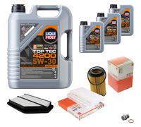 Mahle Controllo Set 8L Liqui Moly 5W-30 Top Tec 4200 per Honda Fr-V 2.2i-CTDI