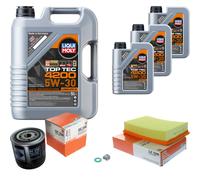 MAHLE Controllo Set 8L Liqui Moly 5W-30 Top Tec 4200 Per Nissan NP300 Navara