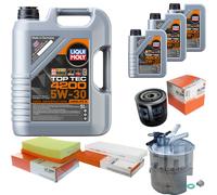 MAHLE Controllo Set 8L Liqui Moly 5W-30 Top Tec 4200 Per Nissan NP300 Navara